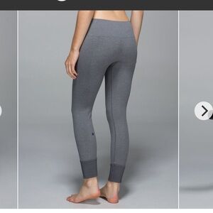 Lululemon ebb to street leggings heathered grey 6